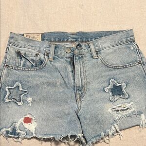 Polo by Ralph Lauren Women's Star Patch Denim Shorts